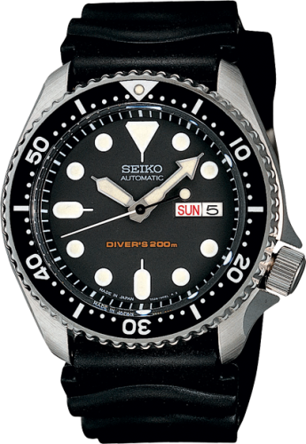 Seiko Seiko SKX007 Black / Stainless Steel / Rubber
